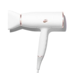 T3 - AireLuxe Professional Hair Dryer - White & Rose Gold - Front_Zoom