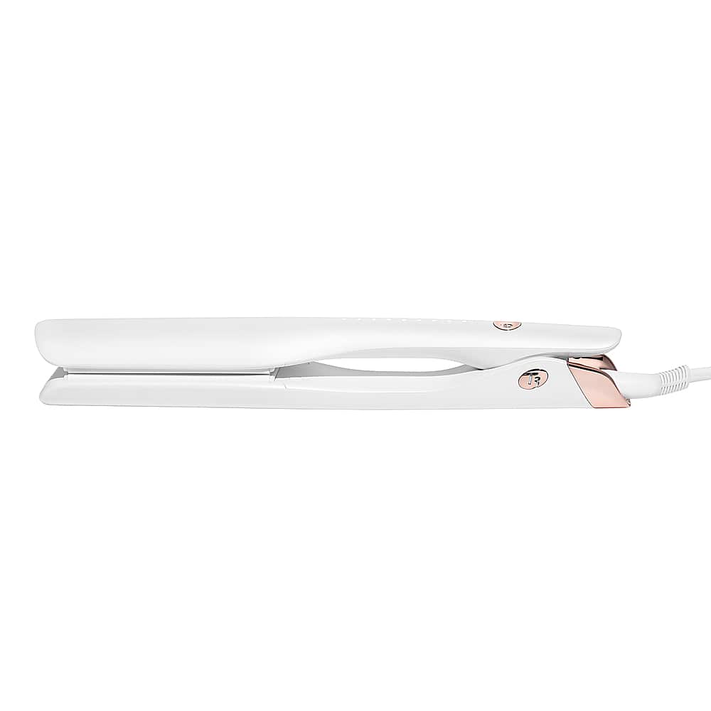 Alt View 11. T3 - Lucea 1.5” Professional Straightening & Styling Iron - White & Rose Gold.