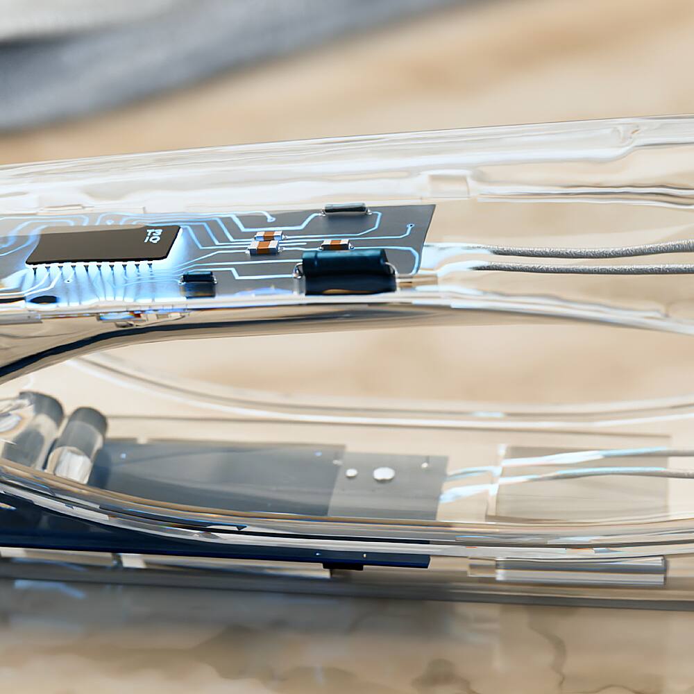 Alt View 17. T3 - Lucea 1.5” Professional Straightening & Styling Iron - White & Rose Gold.