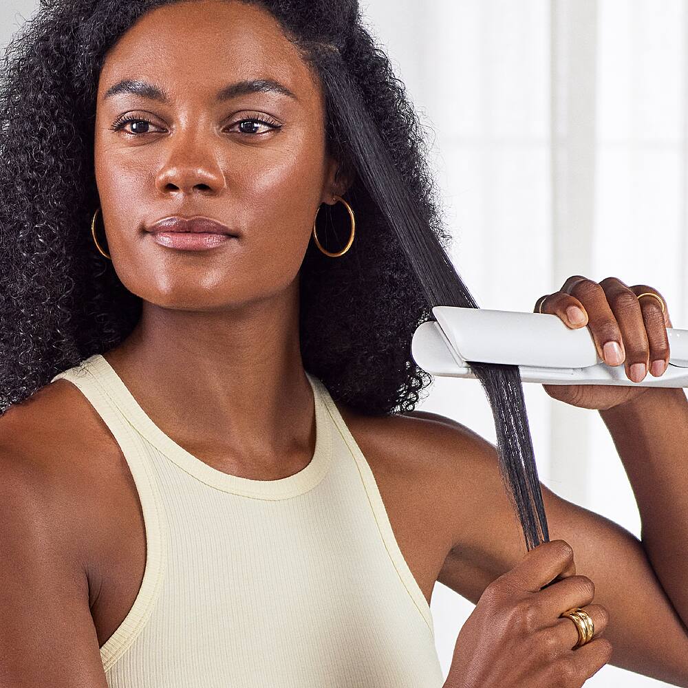 Alt View 19. T3 - Lucea 1.5” Professional Straightening & Styling Iron - White & Rose Gold.