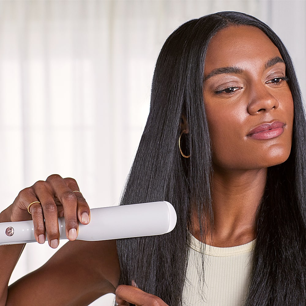 Alt View 20. T3 - Lucea 1.5” Professional Straightening & Styling Iron - White & Rose Gold.