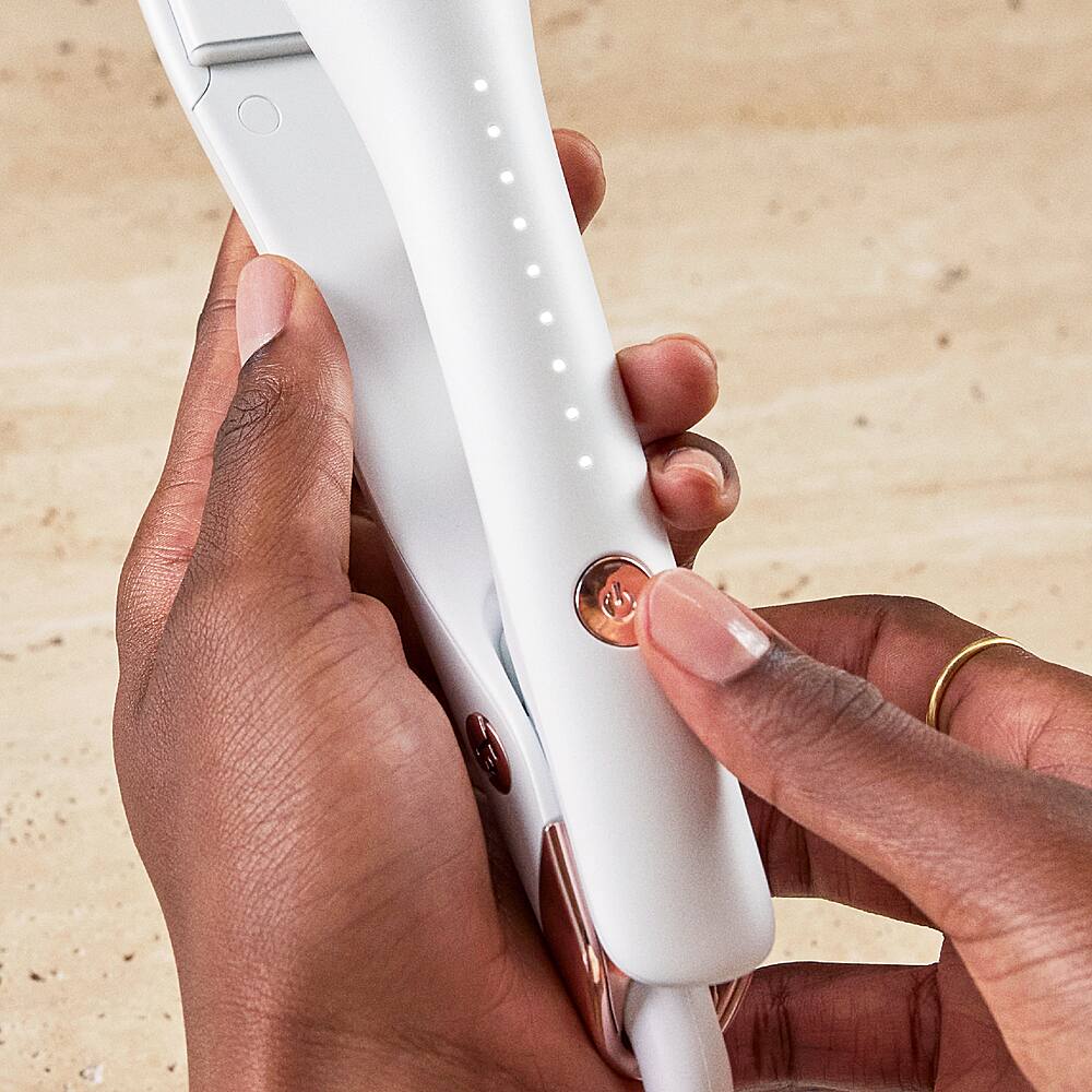Alt View 21. T3 - Lucea 1.5” Professional Straightening & Styling Iron - White & Rose Gold.