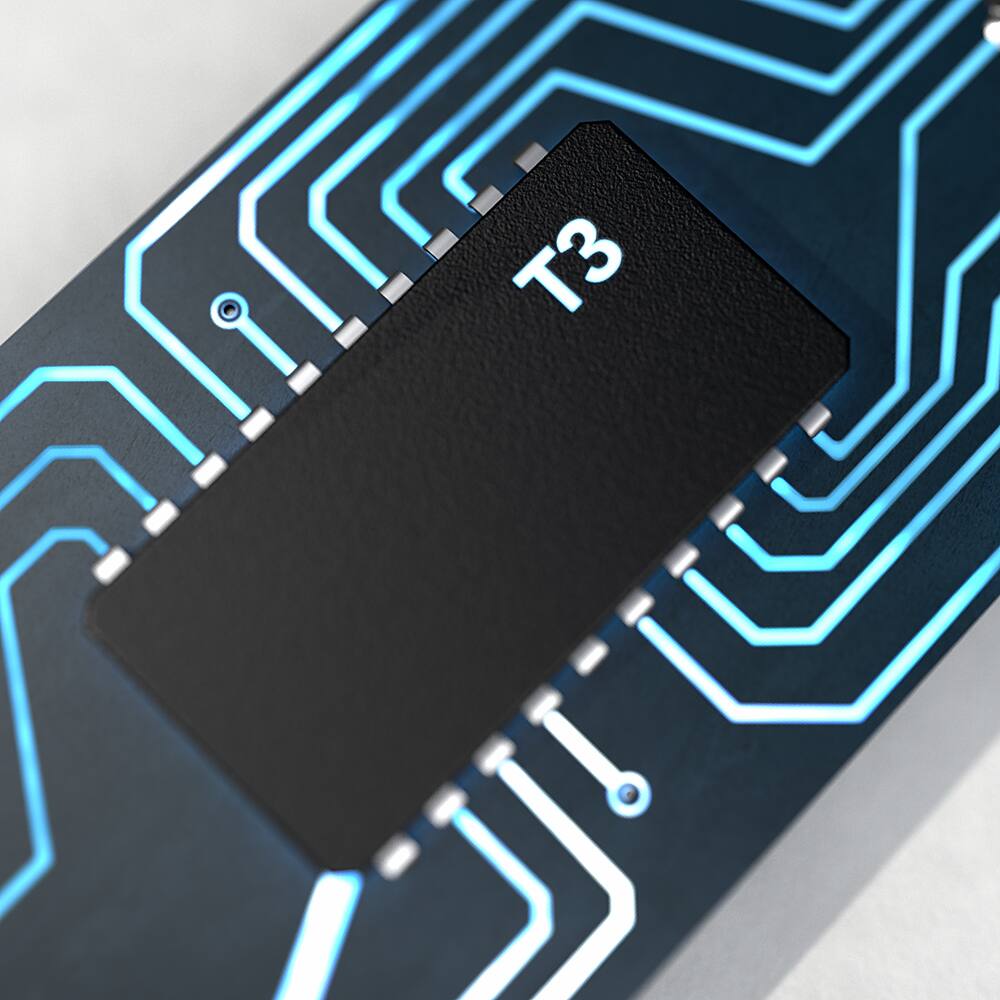 Alt View 20. T3 - SinglePass Curl 1.5” Ceramic Long Barrel Curling and Wave Iron - White & Rose Gold.