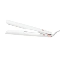 T3 - Lucea 1” Professional Straightening & Styling Iron - White & Rose Gold - Angle_Zoom