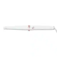 T3 - SinglePass Wave 1 ¼” – ¾” Tapered Styling Wand - White & Rose Gold - Angle_Zoom