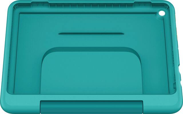 Front. Amazon - Kid-Friendly Case for Fire HD 8 tablet (Only compatible with 12th generation tablet, 2022 release) - Hello Teal.