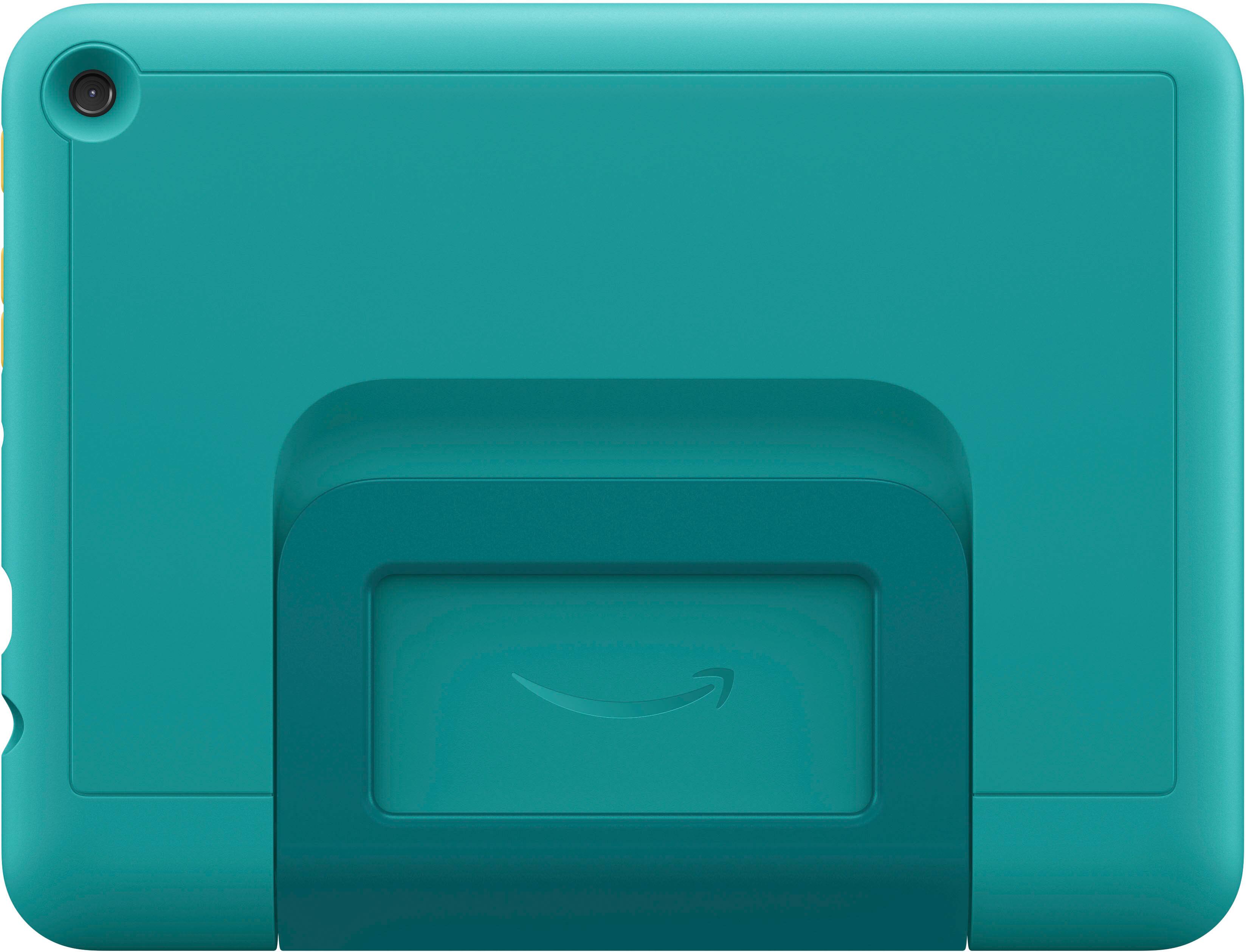 Alt View 11. Amazon - Kid-Friendly Case for Fire HD 8 tablet (Only compatible with 12th generation tablet, 2022 release) - Hello Teal.