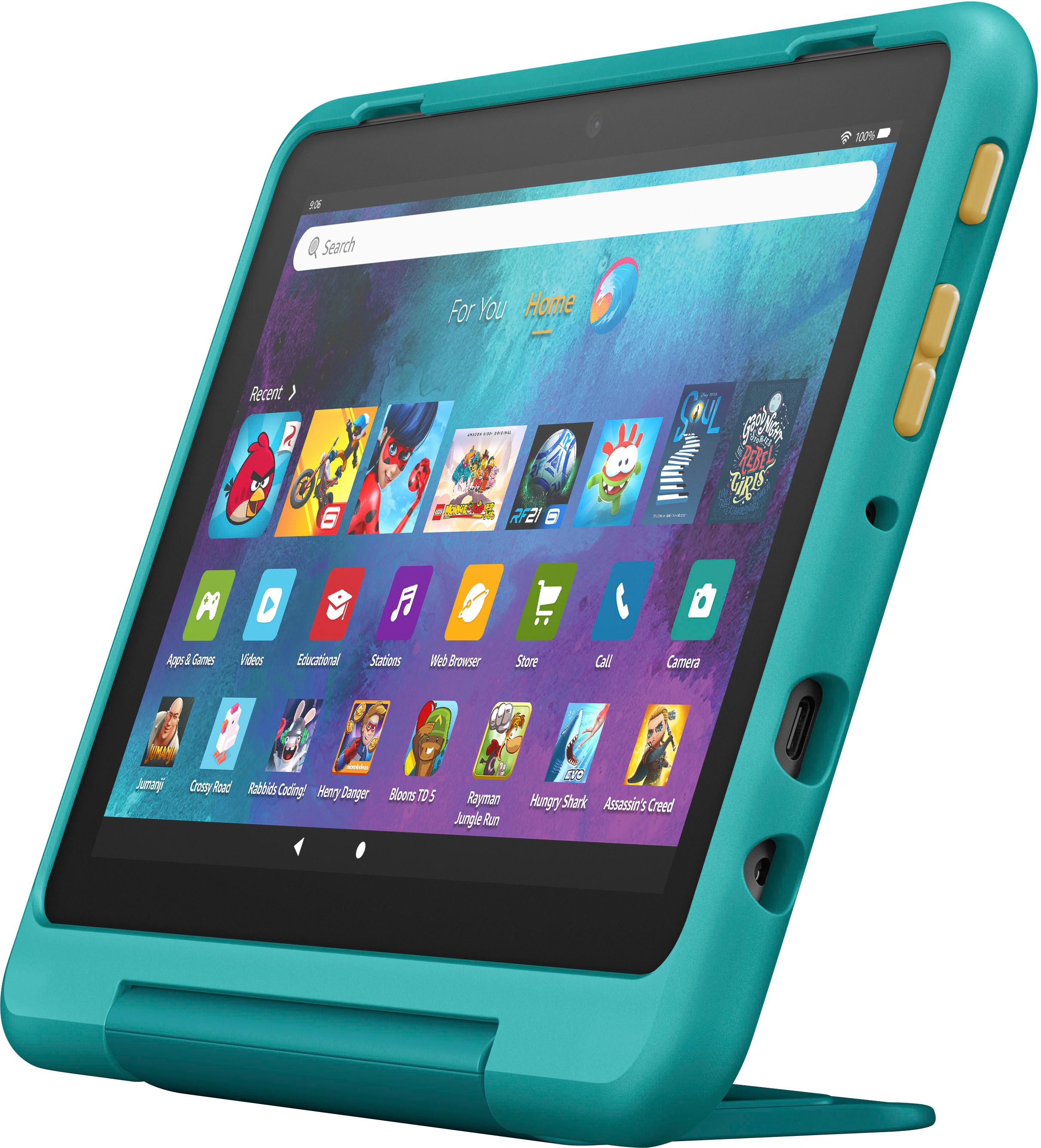 tablette Fire HD 8 Kids Edition, écran HD 8 , 32 Go + étui Kid-Proof