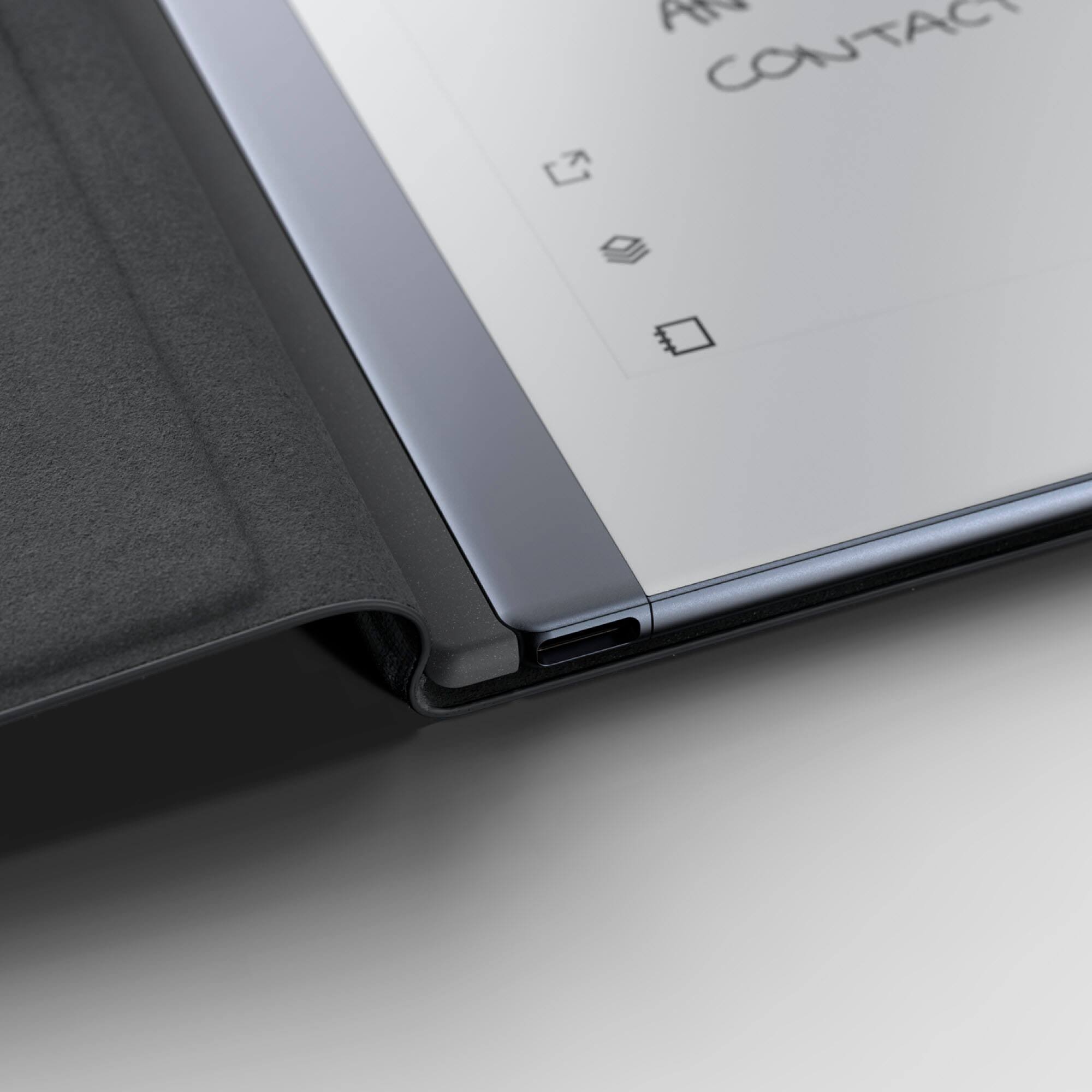 Alt View 11. reMarkable - reMarkable 2 - 10.3” Paper Tablet with Marker Plus and Premium Leather Book Folio - Black.