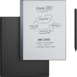 reMarkable 2 - The paper tablet - 10.3” digital paper display - with Marker Plus and Book Folio - Premium leather - Black - Front_Zoom