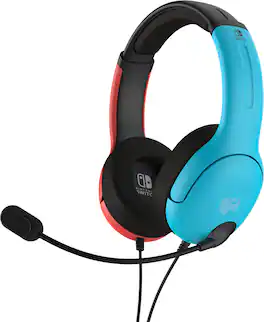 PDP - AIRLITE Wired Gaming Headset For Nintendo Switch, Nintendo Switch - OLED Model, & Nintendo Switch Lite - Neon Pop
