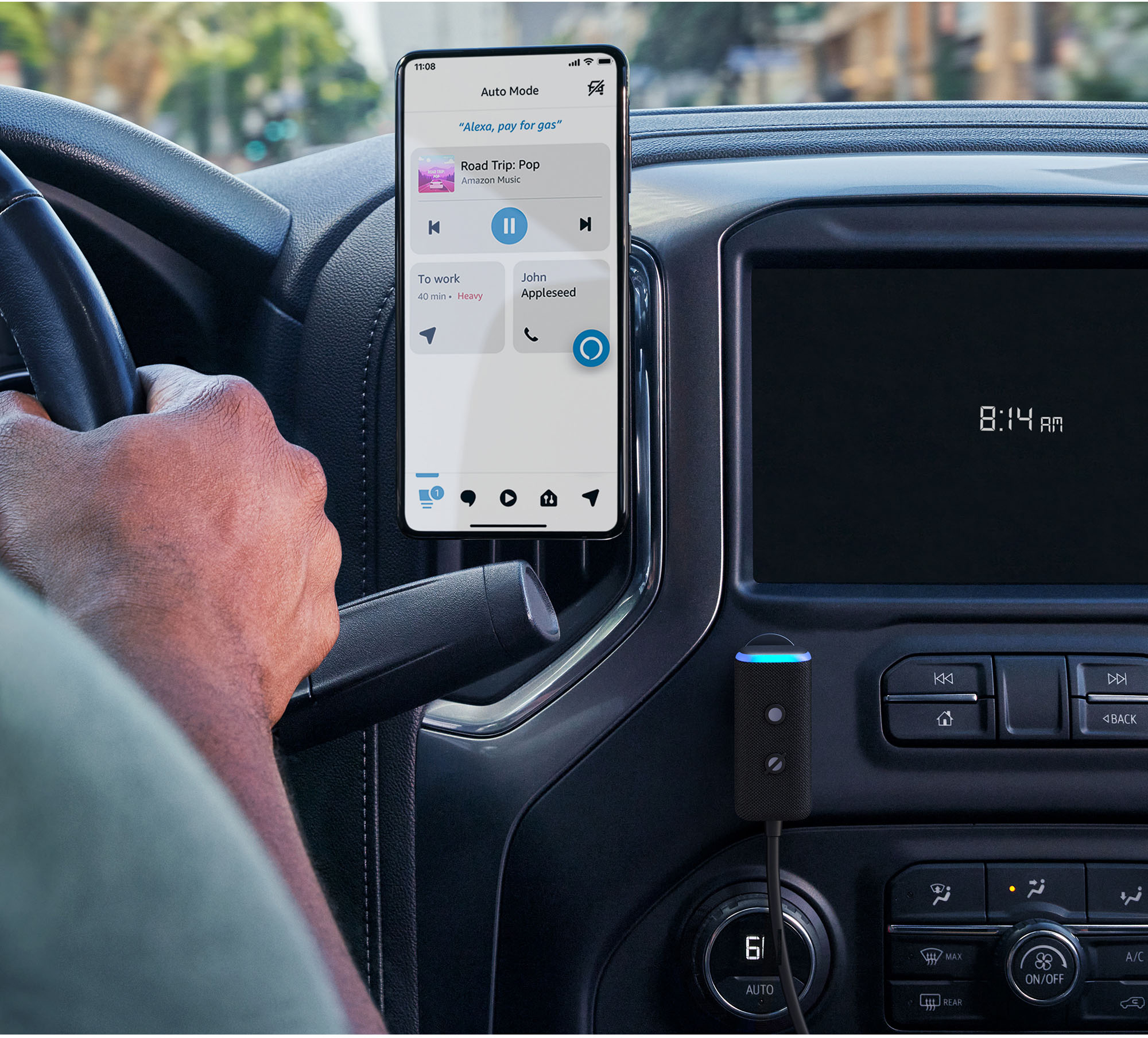 Echo Auto (2nd Gen, 2022 Release) | Add Alexa to Your Car
