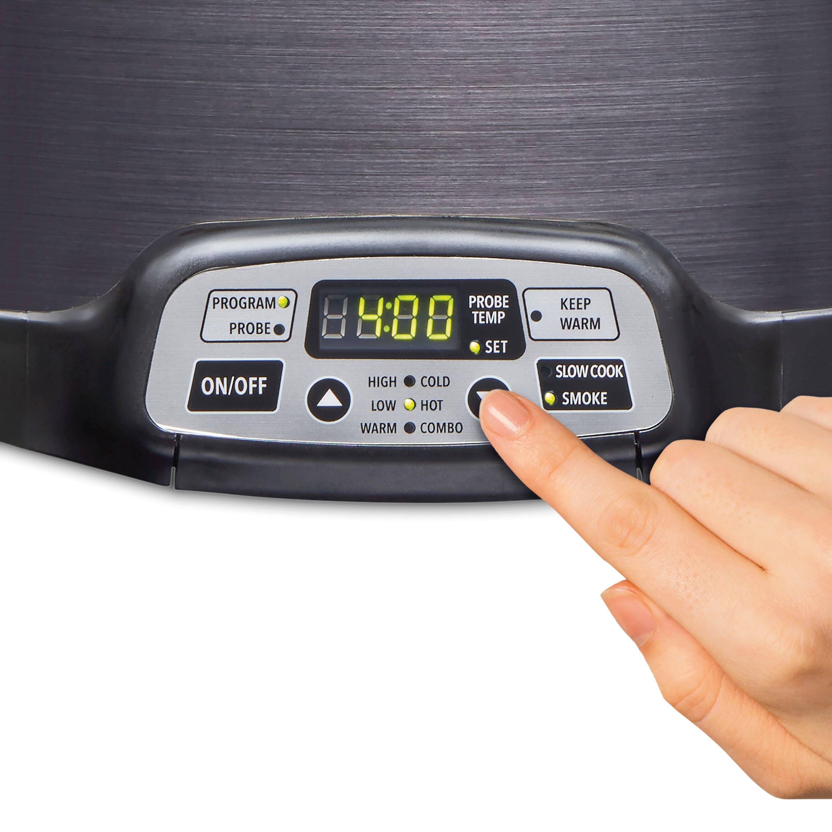 Alt View 11. Weston - 2-in-1 Indoor Smoker and Slow Cooker - STAINLESS STEEL.