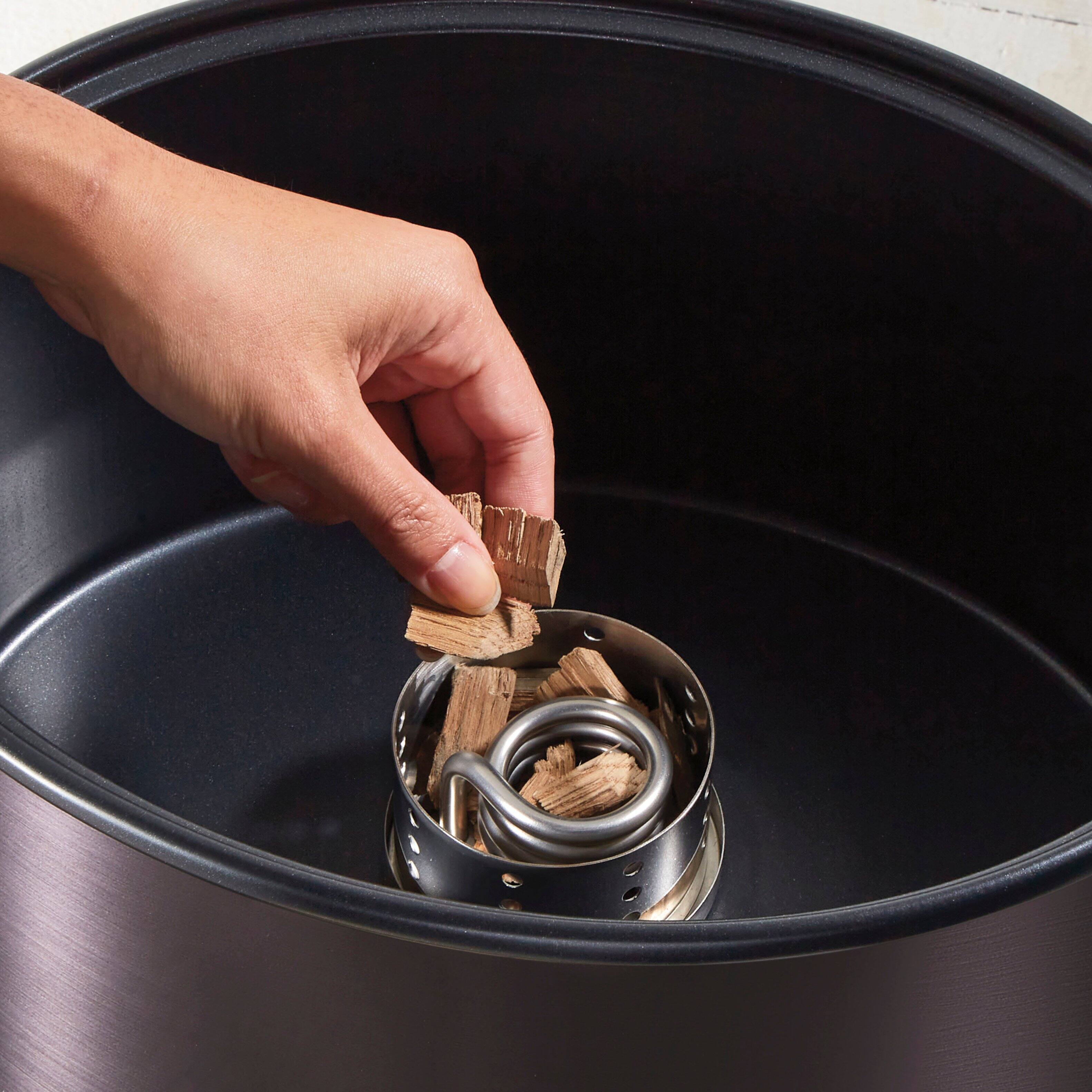 Alt View 12. Weston - 2-in-1 Indoor Smoker and Slow Cooker - STAINLESS STEEL.