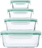 OXO - Good Grips 8 Piece Smart Seal Glass Rectangular Container Set - Clear - Angle_Zoom