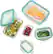 Alt View 17. OXO - Good Grips 8 Piece Smart Seal Glass Rectangular Container Set - Clear.