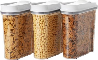 OXO - Good Grips 3 Piece Pop Cereal Dispenser Set - Clear - Angle_Zoom