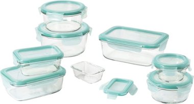 OXO - Good Grips 16 Piece Smart Seal Glass Container Set - Clear - Angle_Zoom