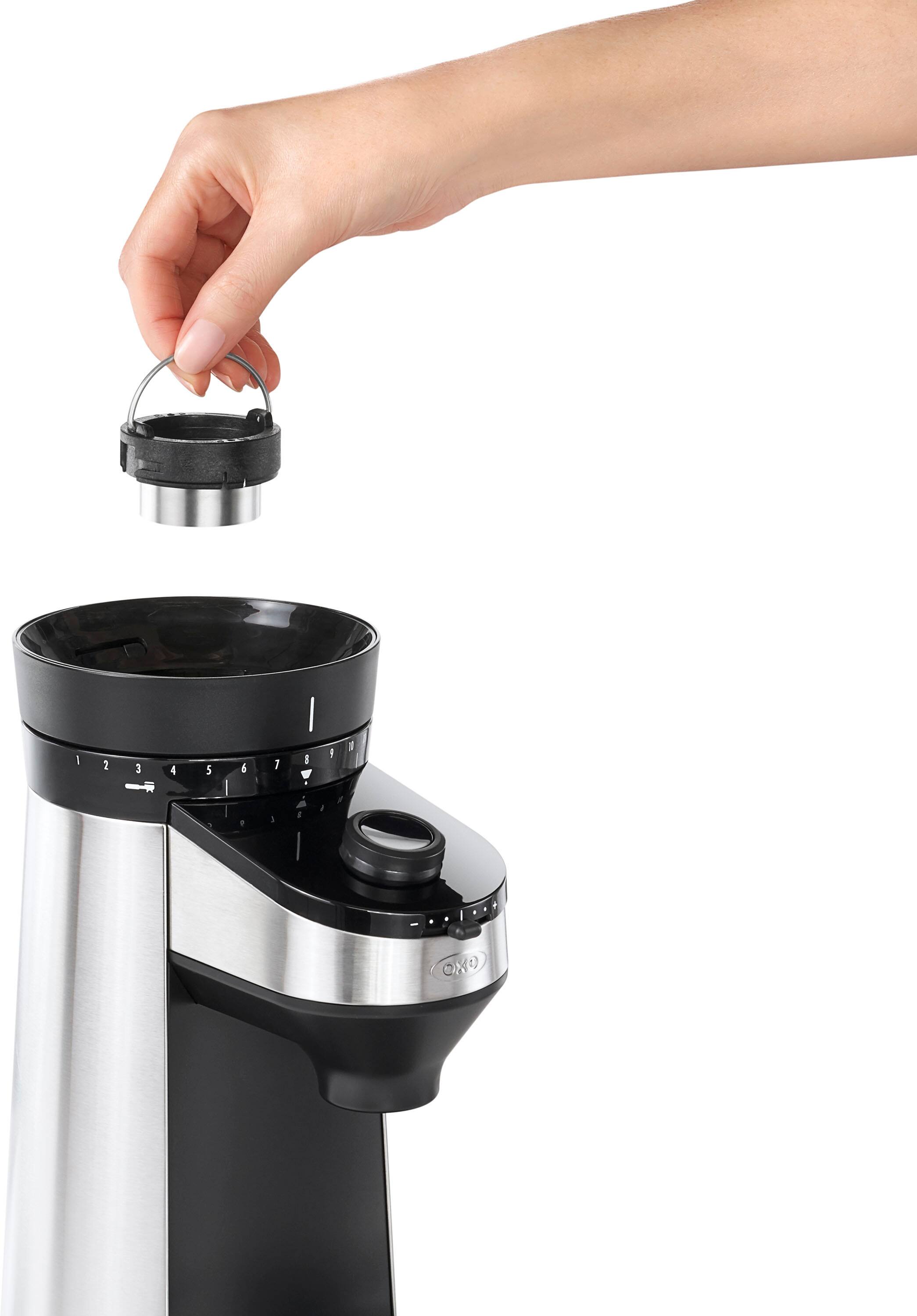 OXO Brew Conical Burr Coffee Grinder , Silver