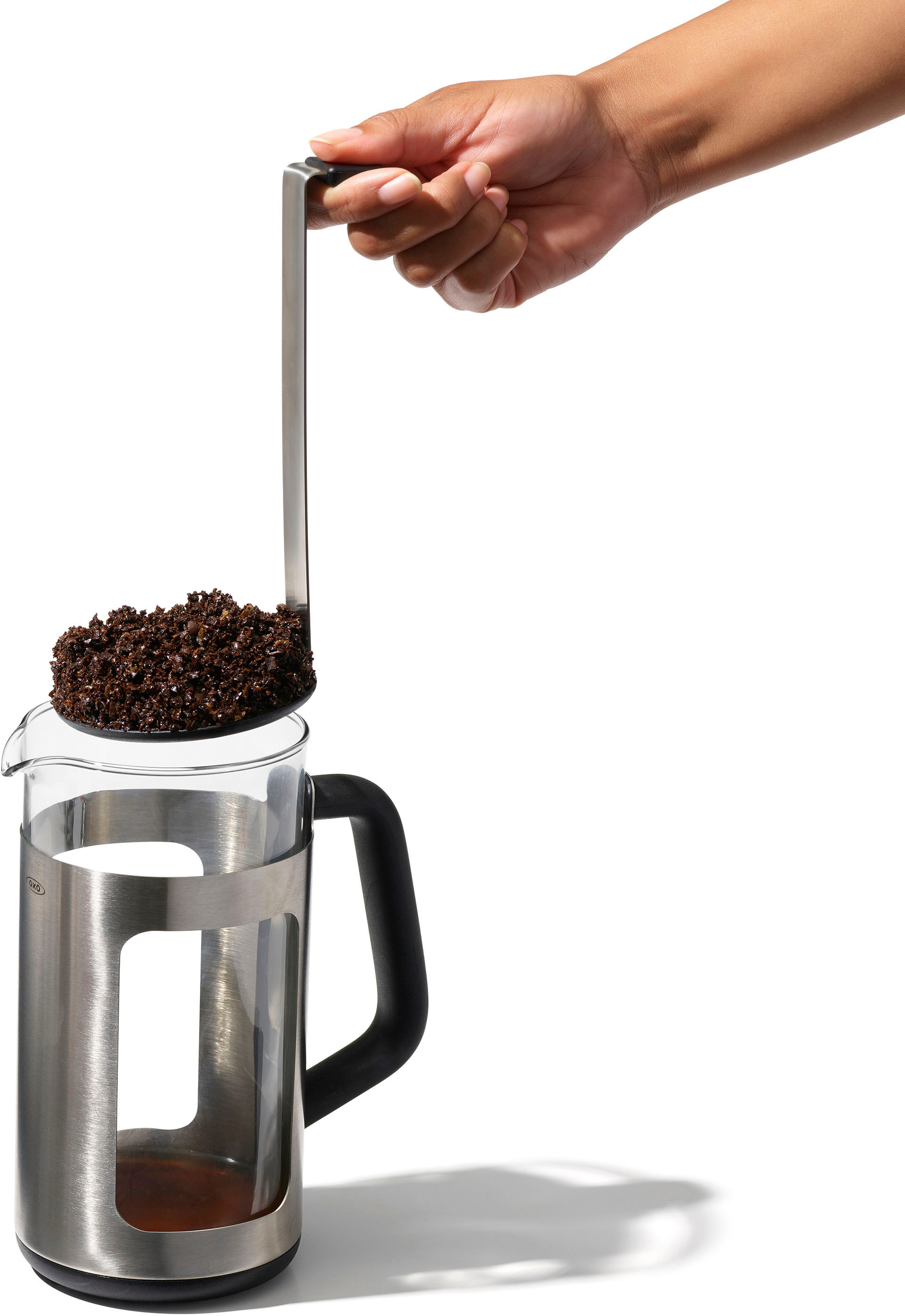  GROSCHE ZURICH French Press Coffee Maker - Black (34 fl oz, 8  Demitasse Cup), Stainless Steel Coffee Filter, 18/8 Double Walled  Stainless Steel French Press Coffee Maker