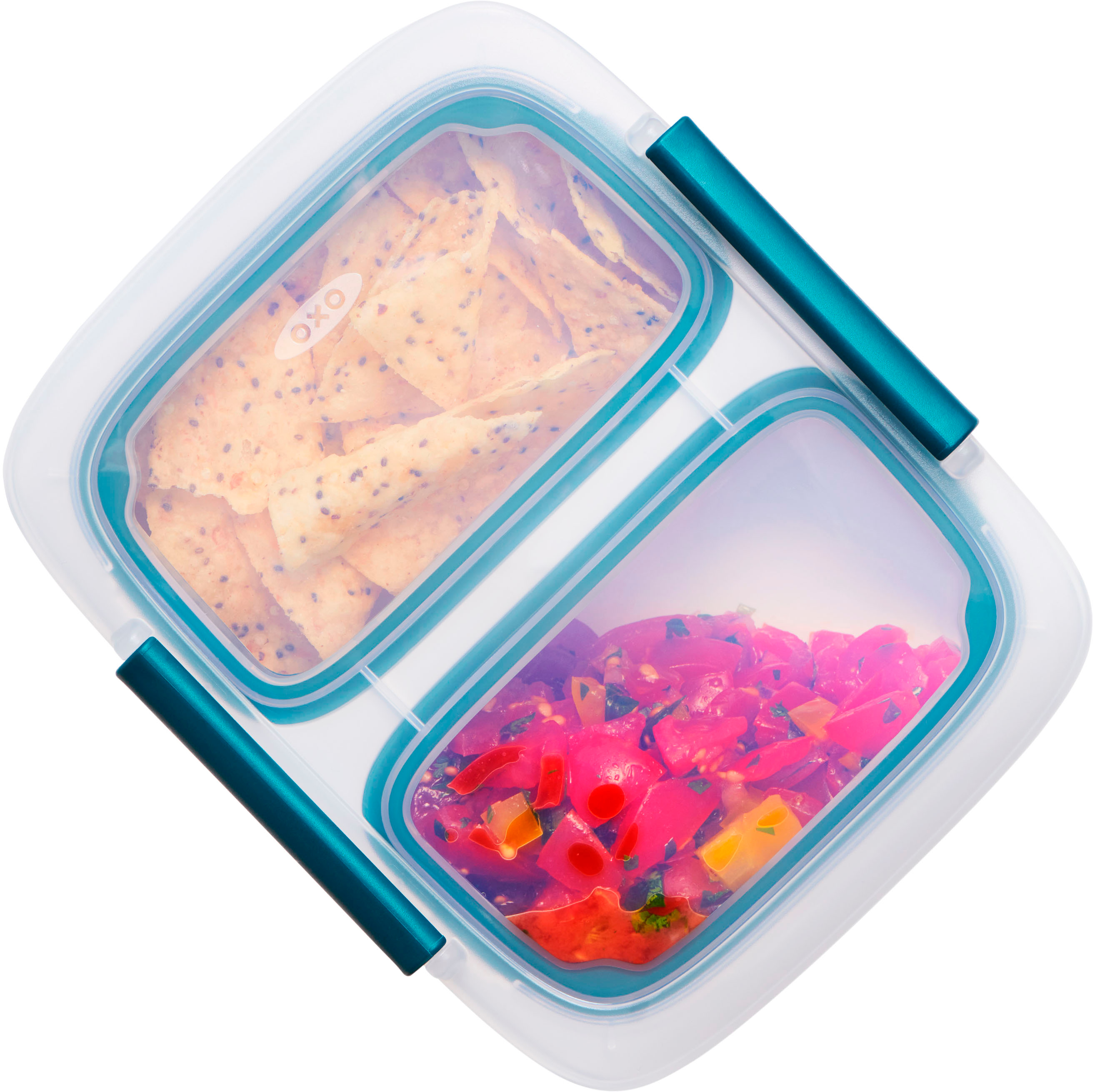 OXO Good Grips Prep & Go 10 Piece Set | Leakproof Food Storage | Ideal for Leftovers, Meal Prep and Work Lunches | BPA Free | Microwave Safe 