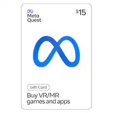 Front. Meta - $15- Meta Quest Gift Card.