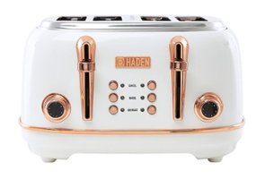 Haden - Heritage 4 Slice Toaster - Ivory and Chrome - Front_Zoom