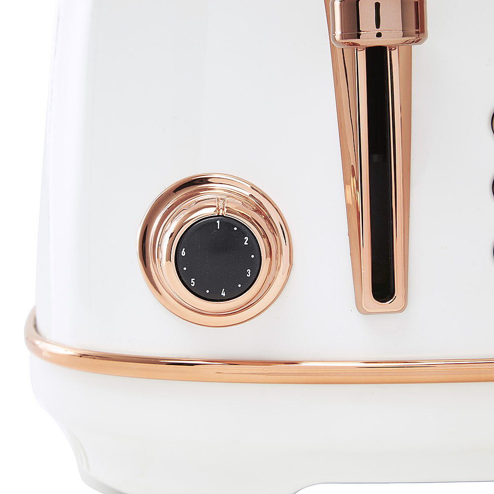 Best Buy Haden Heritage 4 Slice Toaster Ivory/Copper 75090