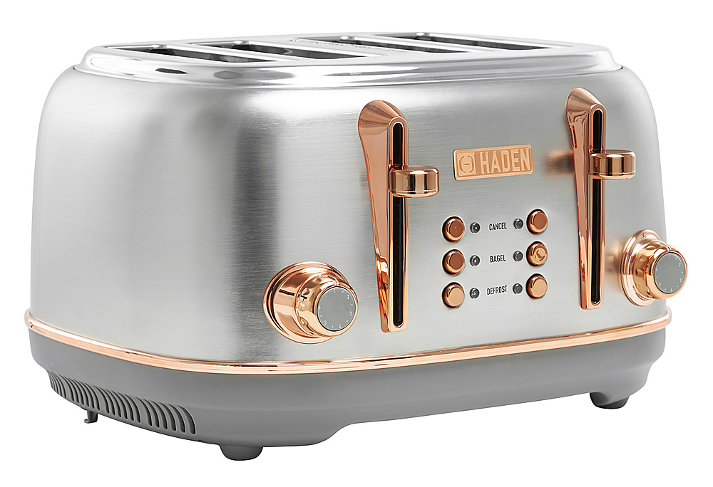Haden Heritage 4-Slice Wide Slot Toaster Finish: Black/Copper