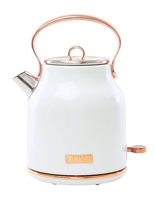 Haden Ivory and Copper Heritage Cordless Electric Kettle - World Market