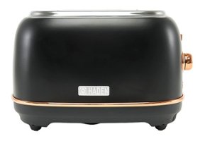 Haden - Heritage 2 Slice Toaster - Black and Copper - Front_Zoom