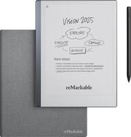 reMarkable - 2 - 10.3” Paper Tablet with Marker Plus and Polymer Weave Book Folio - Gray - Front_Zoom