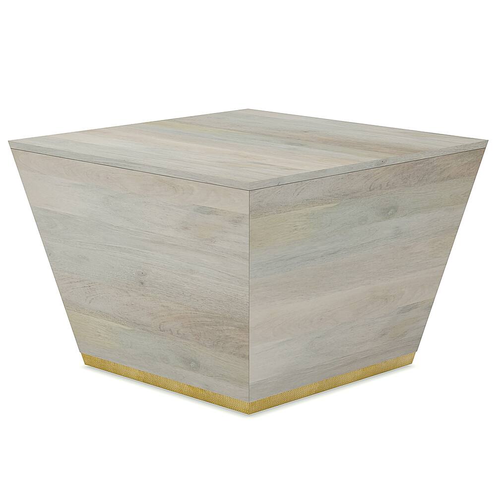 Simpli Home Abba Square Coffee Table White Wash AXCABB01WW Best Buy