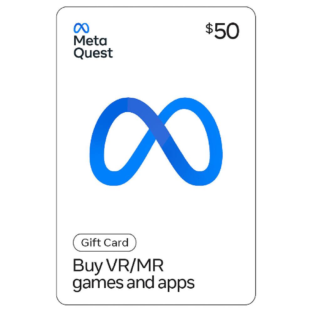 Front. Meta - $50- Meta Quest Gift Card.