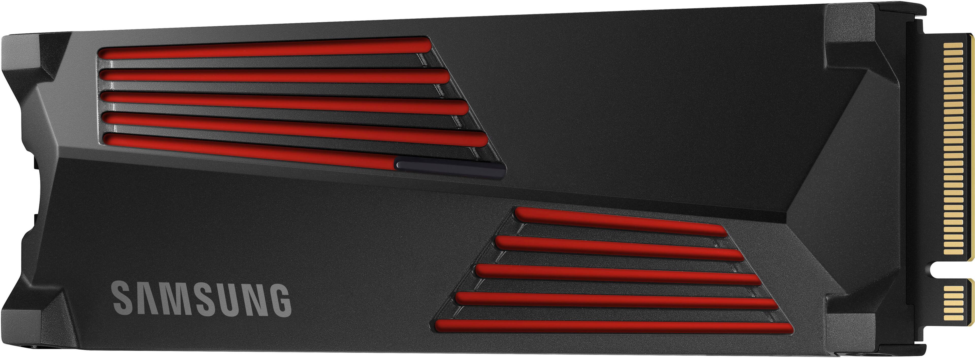 Alt View 12. Samsung - 990 PRO 2TB Internal SSD PCIe Gen 4x4 NVMe with Heatsink for PS5 - Black/Red.