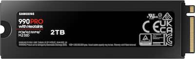 Samsung 990 PRO 2TB Internal SSD PCIe Gen 4x4 NVMe with Heatsink Samsung 990 PRO 2TB Internal SSD PCIe Gen 4x4 NVMe with Heatsink