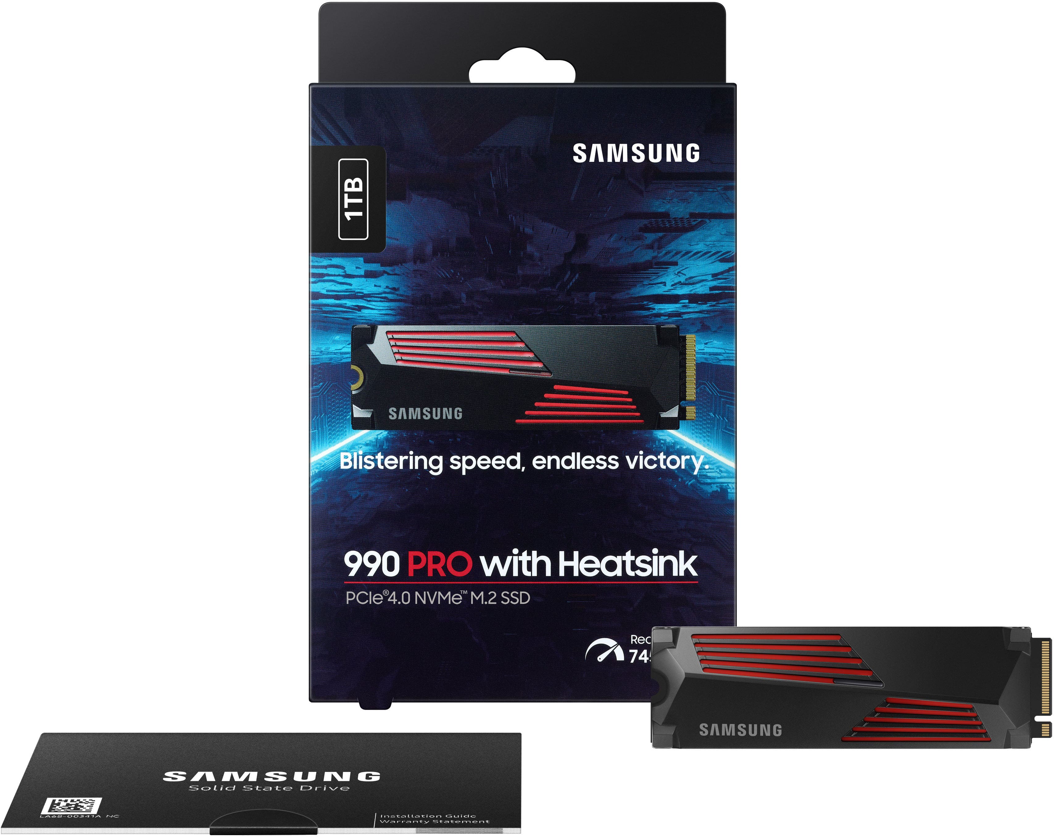 Samsung 990 PRO 1TB Internal SSD PCIe Gen 4x4 NVMe with Heatsink Samsung 990 PRO 1TB Internal SSD PCIe Gen 4x4 NVMe with Heatsink