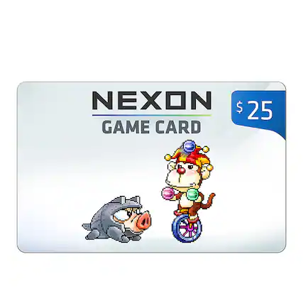 Front. Nexon - $25 Game Card.