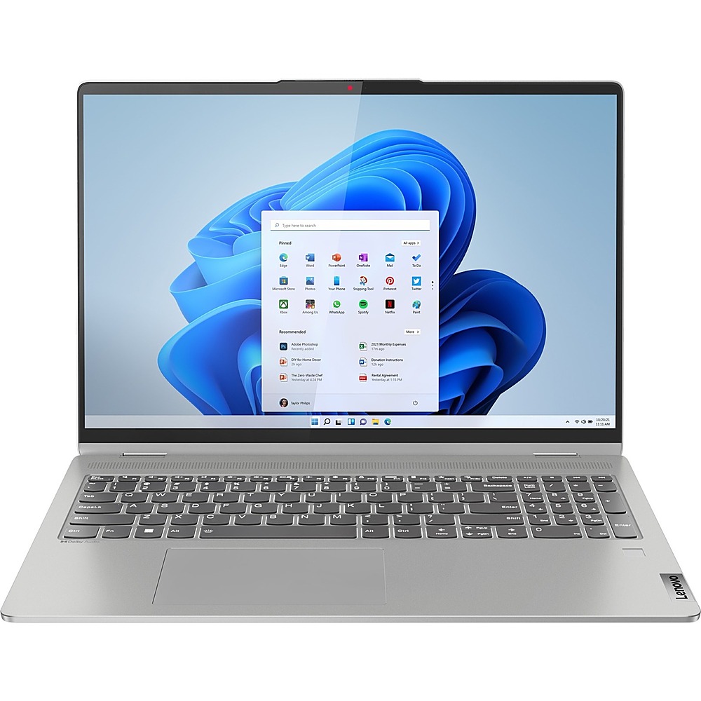 Lenovo – IdeaPad Flex 5 16ALC7 16″ Laptop – AMD Ryzen 7 – Memory – 1 TB SSD – Storm Gray