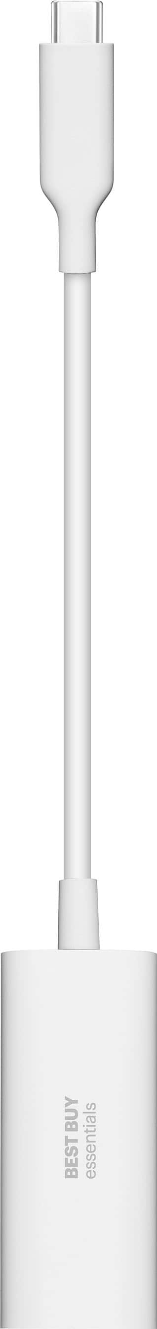 Alt View 1. Best Buy essentials™ - USB-C to Ethernet Adapter - White.