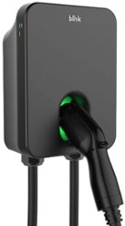 Blink Charging - J1772 Level 2 NEMA 14-50 Electric Vehicle (EV) Charger - up to 50A - 23' - Black - Front_Zoom