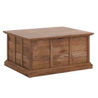 Sauder - Cottage Road Storage Coffee Table - Honey - Front_Zoom
