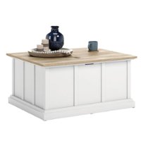 Sauder - Cottage Road Storage Coffee Table - White/Tan - Front_Zoom