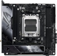 ASUS - ROG STRIX X670E-I GAMING WIFI (Socket AM5) AMD X670 ATX DDR5 Wi-Fi 6E Motherboard - Black - Front_Zoom