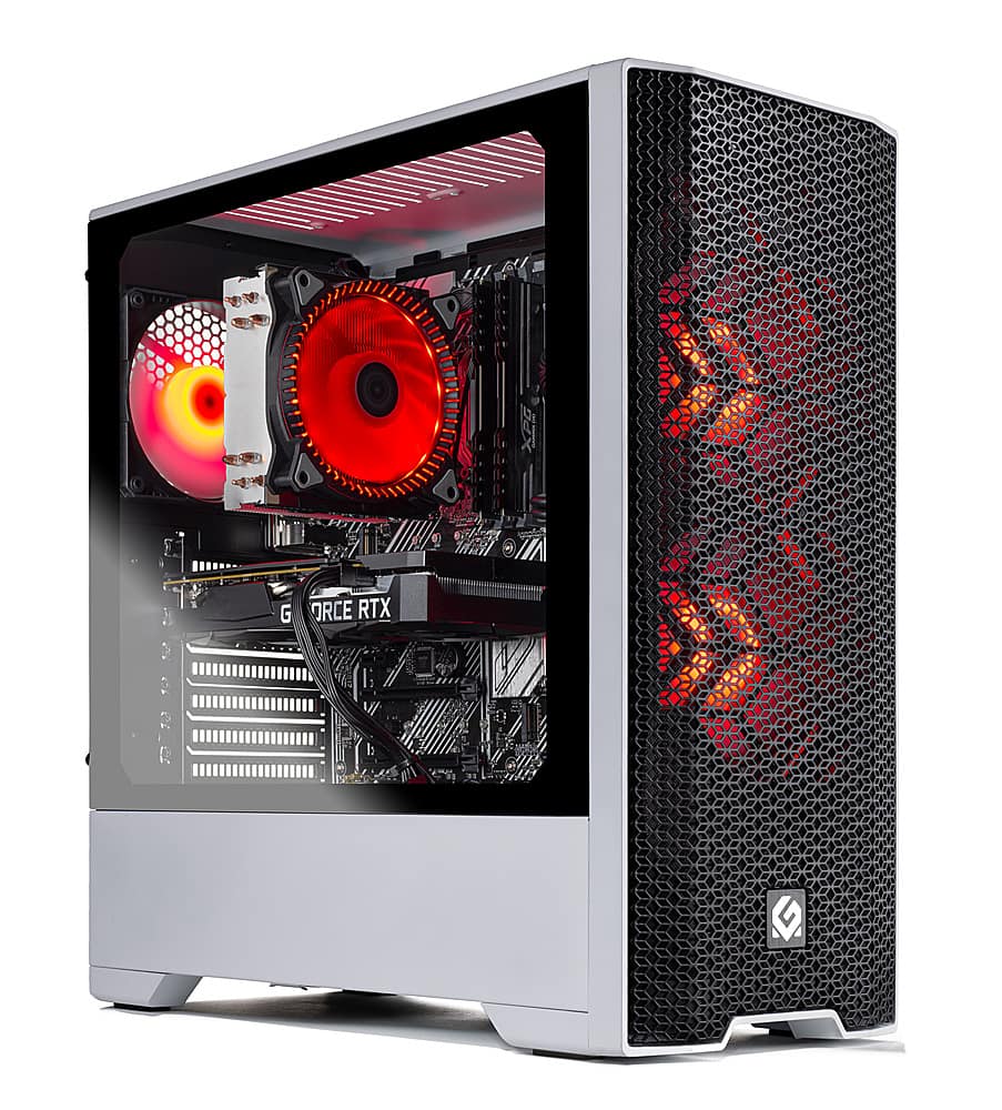 Angle. Skytech Gaming - Blaze 3.0 Gaming Desktop - Intel Core i7-12700F - 16GB Memory - NVIDIA GeForce RTX 3060 - 1TB NVMe SSD - White.