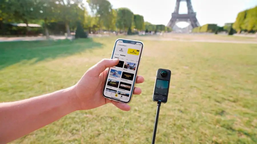 Alt View 14. Insta360 - X3 5.7K 360 Degree Action Camera - Black.
