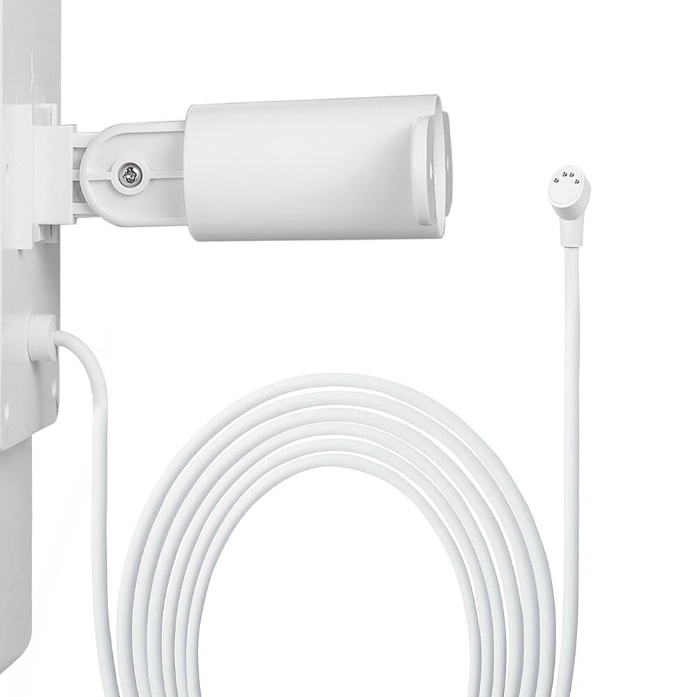 Alt View 14. Wasserstein - Solar Panel for Google Nest Cam Outdoor or Indoor, Battery - 2.5W Solar Power - Made for Google Nest (3-Pack) - White.