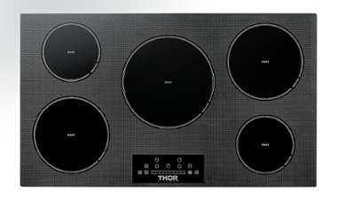 Thor Kitchen - 36" Built-in Electric Induction Cooktop - Black - Front_Zoom