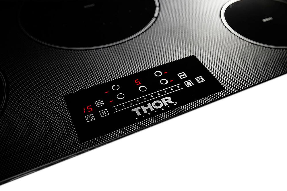 Alt View 13. Thor Kitchen - 36" Built-in Electric Induction Cooktop - Black.