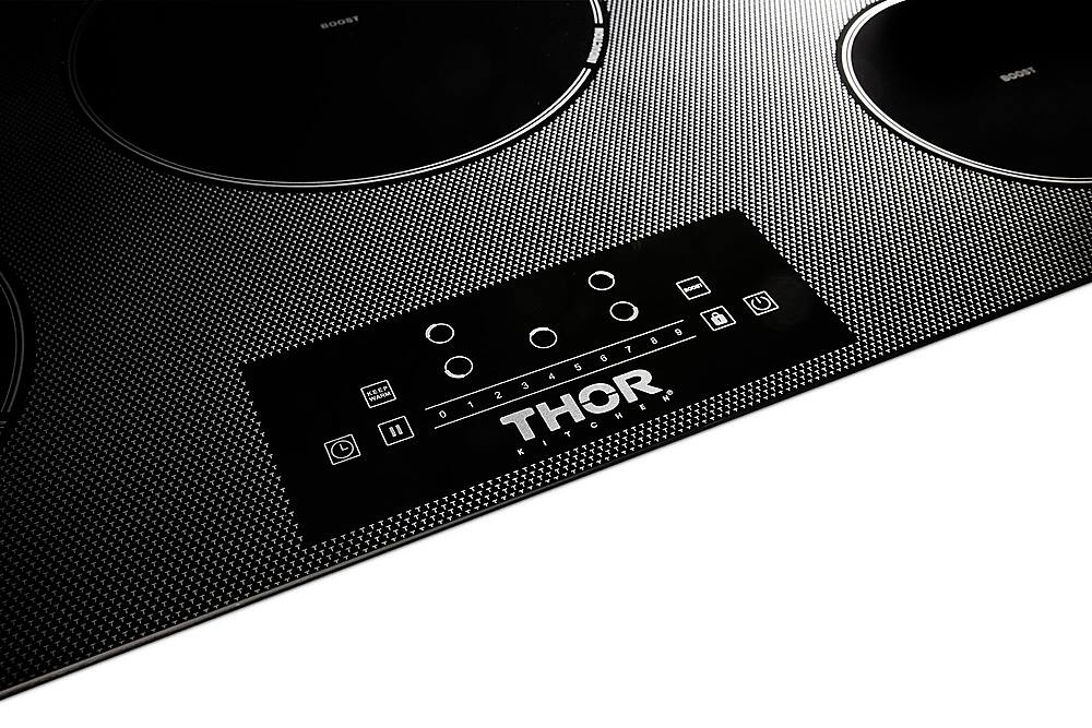 Alt View 14. Thor Kitchen - 36" Built-in Electric Induction Cooktop - Black.